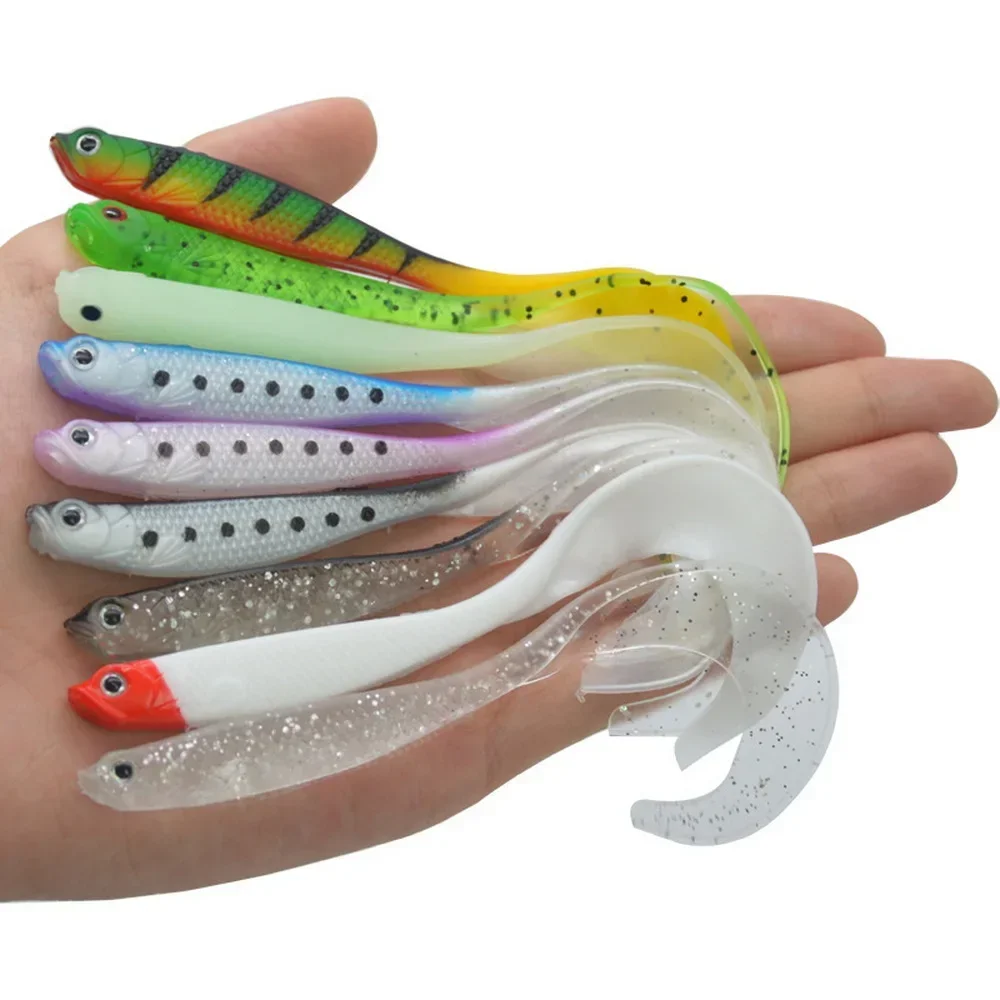 Fishing Lure Spinnerbait - Angeln Locken 125mm Swimbait Shad T-Schwanz