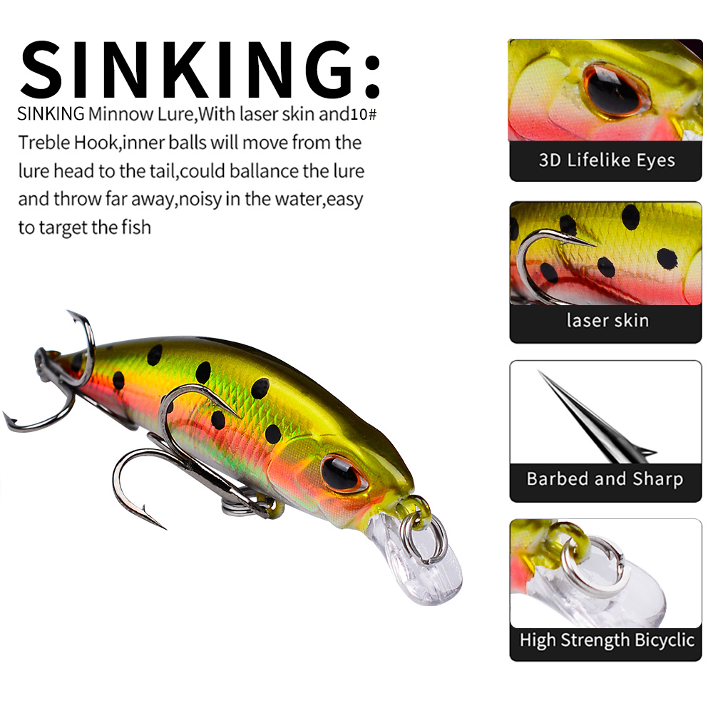 Proberos Mini Sinking Minnow W – Fishing Lure Jerkbait Bewertung und Preis