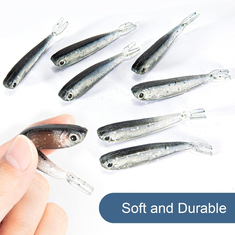 10/20/30 Stück Split-Tail Minn – Fishing Lure Soft Plastic Bewertung und Preis